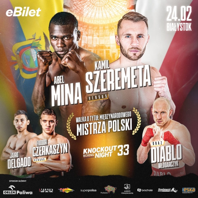 24 lutego Knockout Boxing Night 33 w Białymstoku